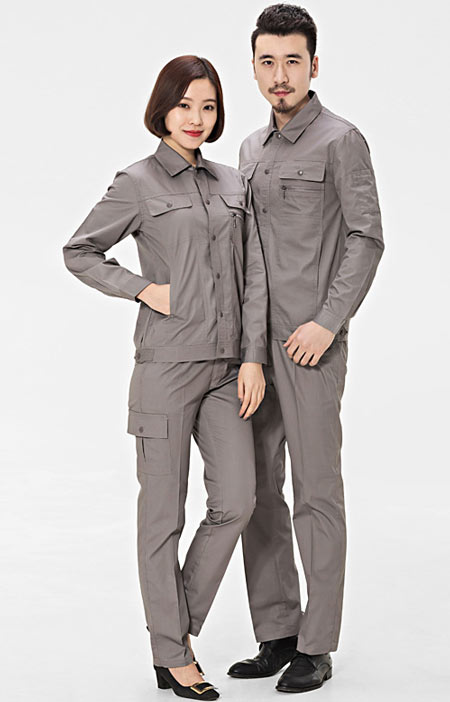 時尚長袖工作服定制款式模板圖片