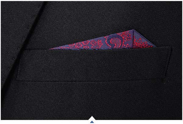 單排一粒扣職業西裝定做上口袋細節特寫圖