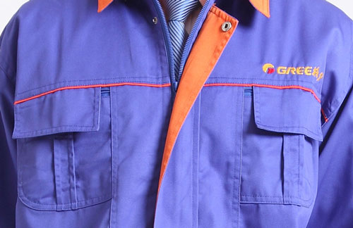 格力電器售后冬季工作裝正面細節