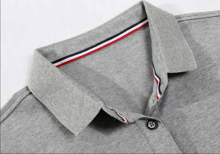 皇家貴族系列翻領短袖POLO衫定做相關衣領款式細節展示圖